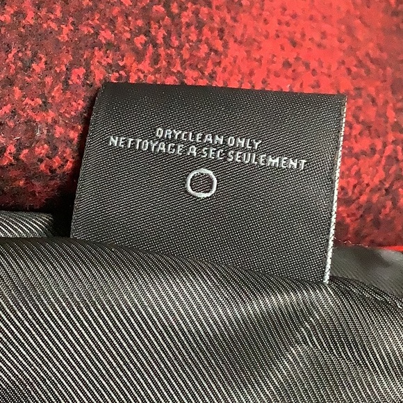 Steve Madden Red and Black Wool Blend Wrap Coat - Picture 11 of 14